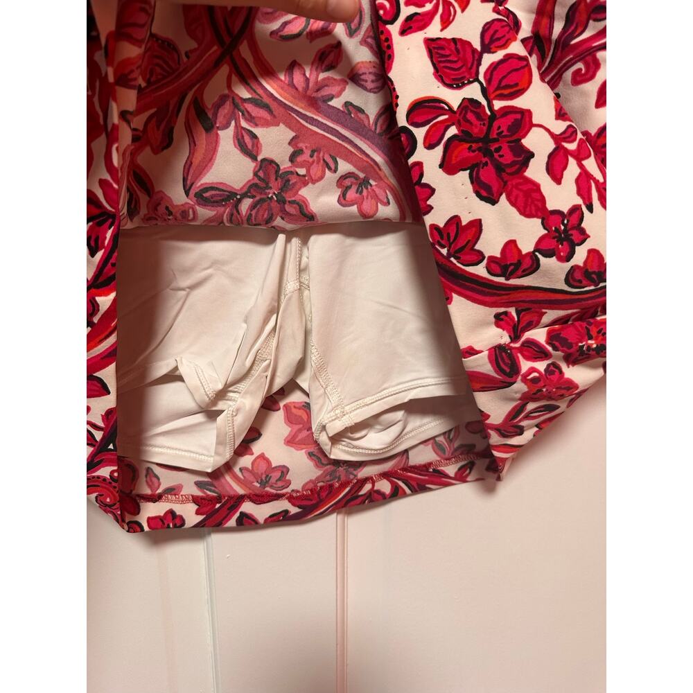 Lilly Pulitzer UPF Luxletic 17" Monica Skort Coconut Slice Of Paradise Golf 16 - Picture 7 of 9